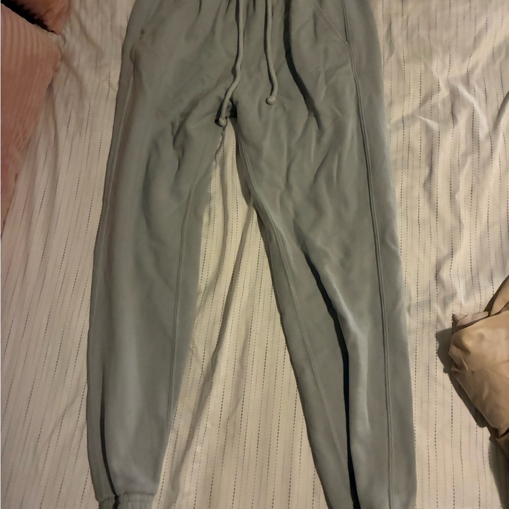 Abercrombie & Fitch Light Blue Gray Joggers